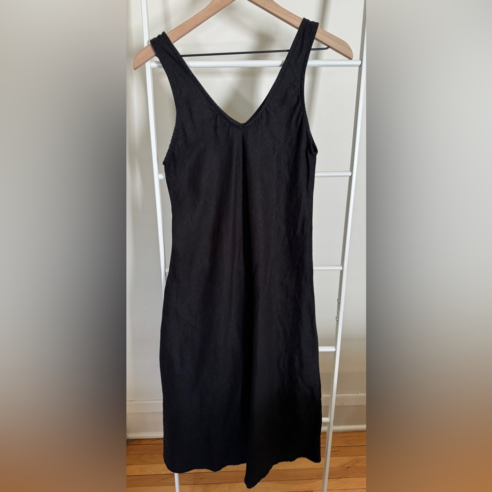 Hannah Lavery 100% Linen Black Dress - UK Size 8, US Size 4